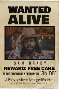 Wanted Poster Template