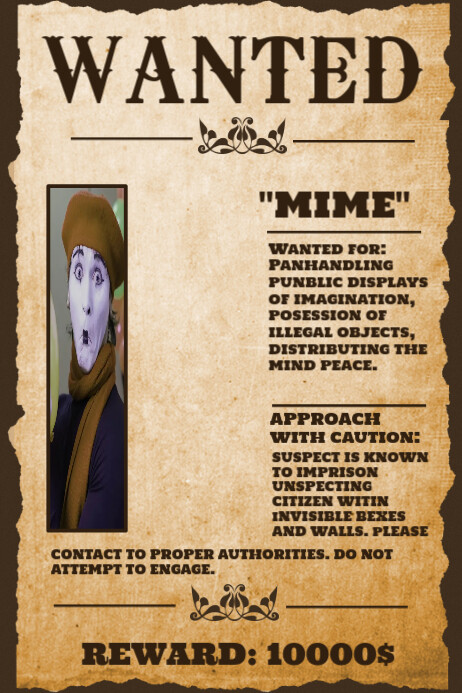 wanted poster template postermywall templates fbi fake posters