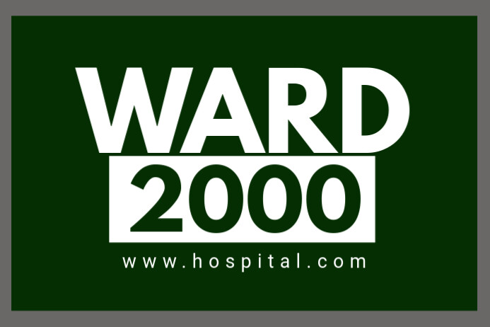 Ward Disint ward Template | PosterMyWall