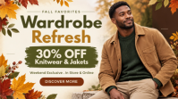 Cokelat Fall Fashion Sale รูปปกบน YouTube Channel Template