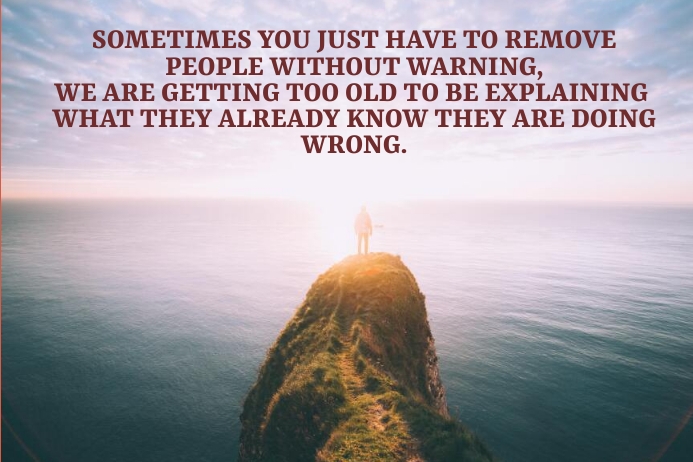 Warning Sign Quotes WARNING AND EXPLAINING QUOTE TEMPLATE | PosterMyWall