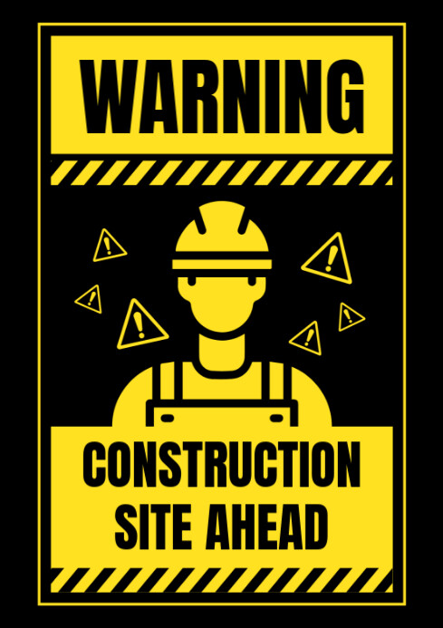 warning Template | PosterMyWall