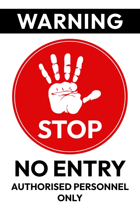 Warning Template | PosterMyWall