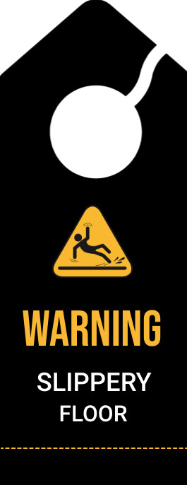 Warning Marcador de porta template