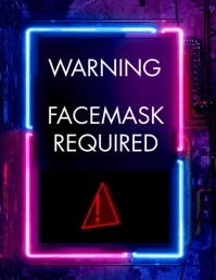 WARNING V. 1 W.FEMALE VOICE Flyer (US-Letter) template