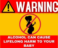 WARNING PREGNANCY TEMPLATE. Medium Rectangle
