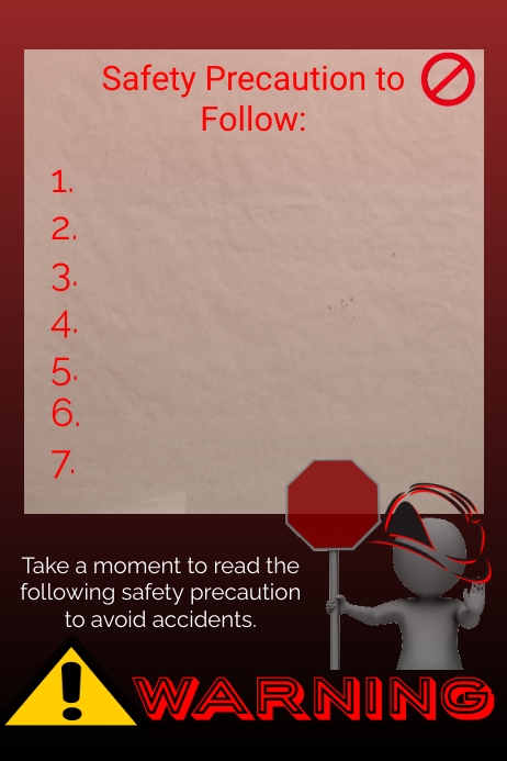Warning Sign Template | PosterMyWall
