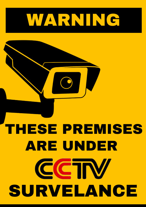 Warning signage poster Template | PosterMyWall