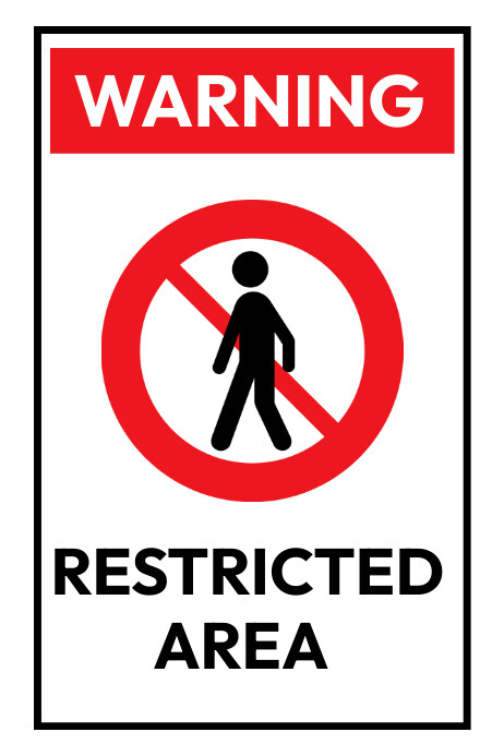 Warning signpost template | PosterMyWall