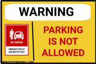 WARNING TEMPLETE Label template