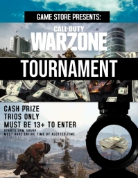 CALL OF DUTY warzone tournament flyer Template | PosterMyWall