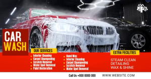 Wash Services Ad delt Facebook-billede template