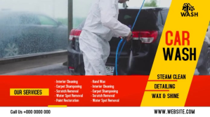 Wash Services Ad Twitter-opslag template