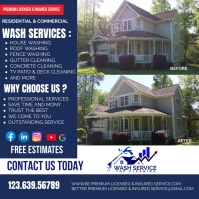 WASH SERVICES Pressure Washing Services Poste template