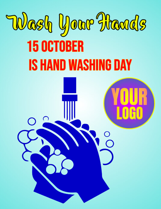 Copy of Wash Your Hands Flyer (us Letter) | PosterMyWall