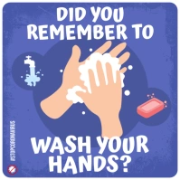 WASH YOUR HANDS INSTAGRAM BANNER template