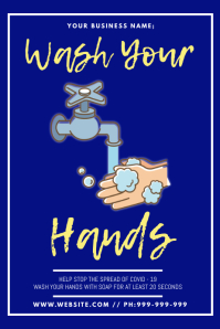 Wash Your Hands Template | PosterMyWall