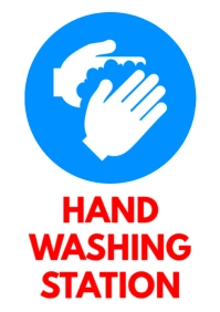 Wash your hands poster A4 template