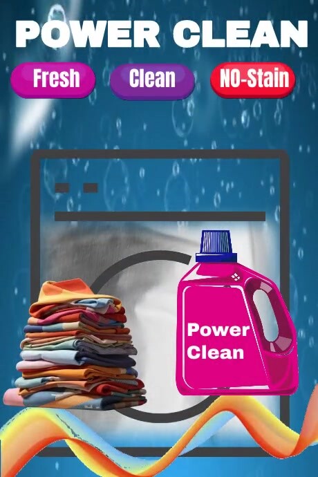 Washing, detergent ,cleaning 海报 template