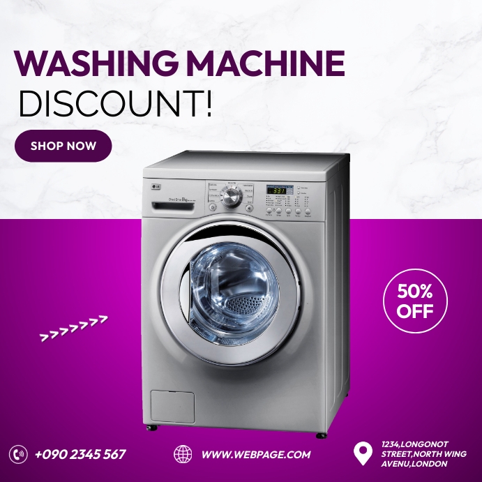 WASHING MACHINE FLYER Template | PosterMyWall