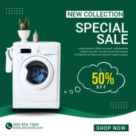 Washing Machine Sale Instagram Post template