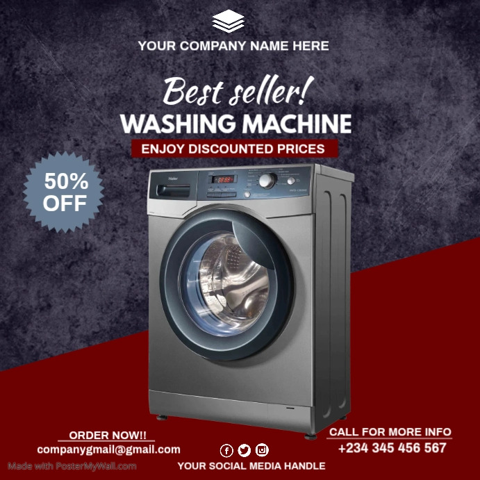 washing machine sale Template | PosterMyWall