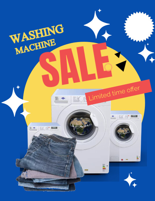 Washing machine sale flyer template | PosterMyWall