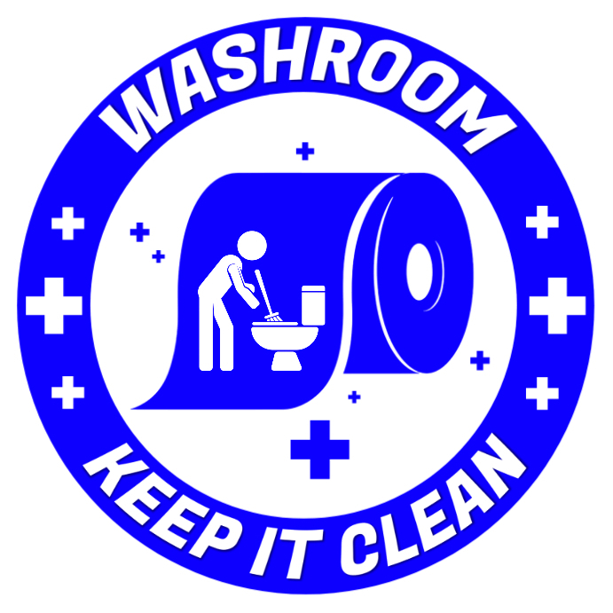 Washroom Keep it Clean Sign Template | PosterMyWall