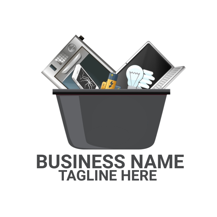 Trash Logo Computer waste disposal logo Template | PosterMyWall