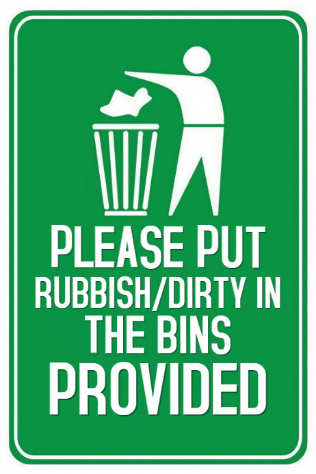 Asset Disposal Sign Waste Disposal Sign Template | PosterMyWall