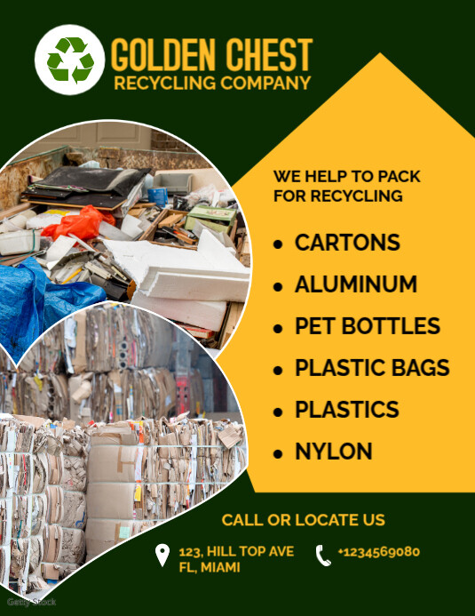 waste recycling company flyer Template | PosterMyWall