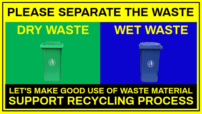 Waste Segregation Sign Template | PosterMyWall
