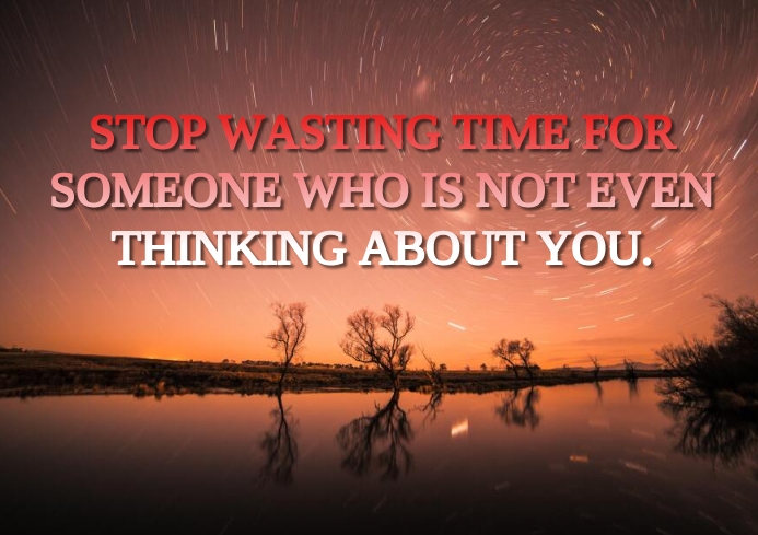 WASTING AND THINKING QUOTE TEMPLATE A2