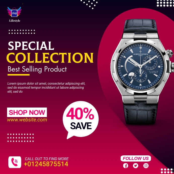 Copy of watch ads deals PosterMyWall