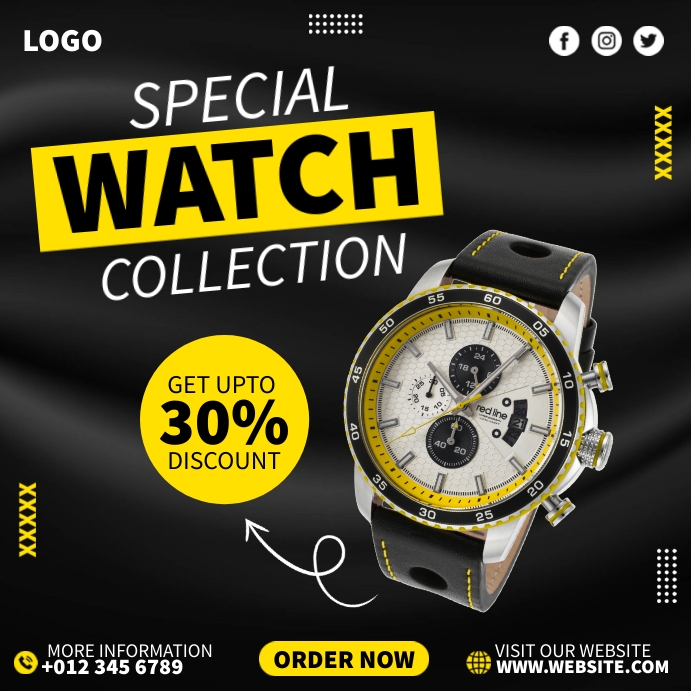 Watch Ads Template | PosterMyWall