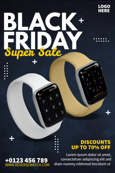 Watch Advertising Examples Watch Ads Template | PosterMyWall