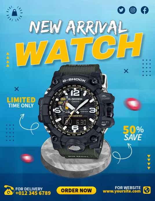 Watch Out Advertisement Examples Watch Ads Template | PosterMyWall