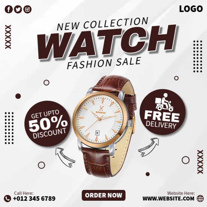 Watch Out Advertisement Examples Watch Ads Template | PosterMyWall