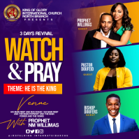 watch and pray Instagram-bericht template