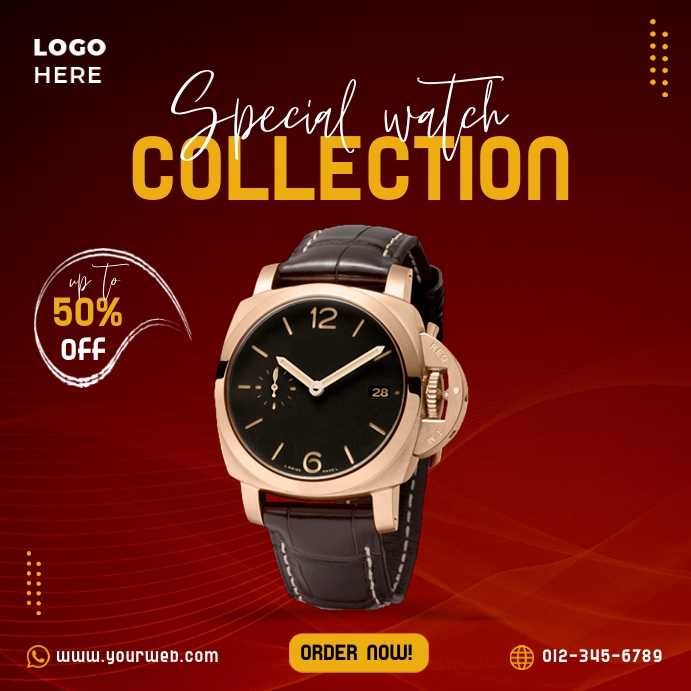 Poster. Watch Collection Copy of Watch Collection | PosterMyWall