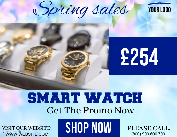Springwatch Free Poster watch collection spring sale Template | PosterMyWall
