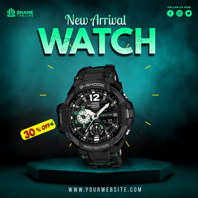 Watch Discount Promo Ads Template | PosterMyWall