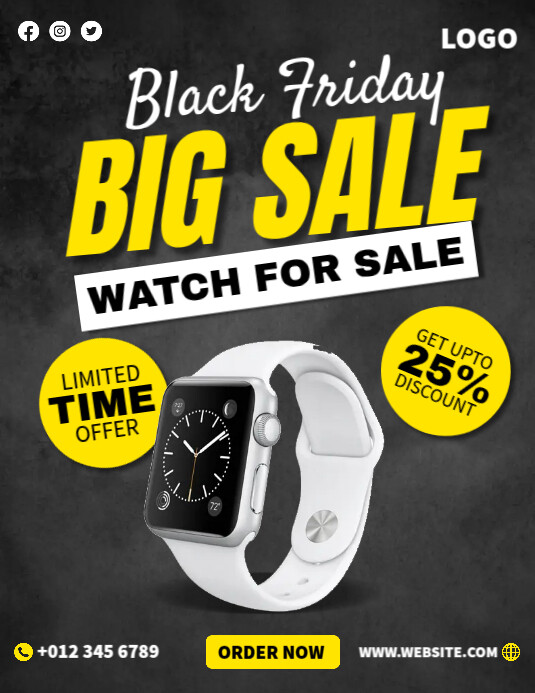 Copy of Watch Fashion Ads | PosterMyWall