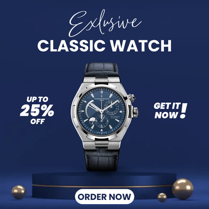 Basic Watch Post Watch Instagram Post Template | PosterMyWall