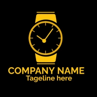 watch logo Logotyp template
