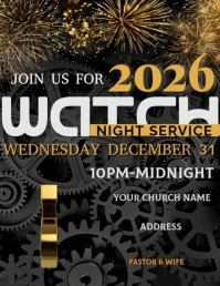 Watch Night Flyer template