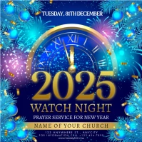 Watch Night Sunday Service Publicación de Instagram template
