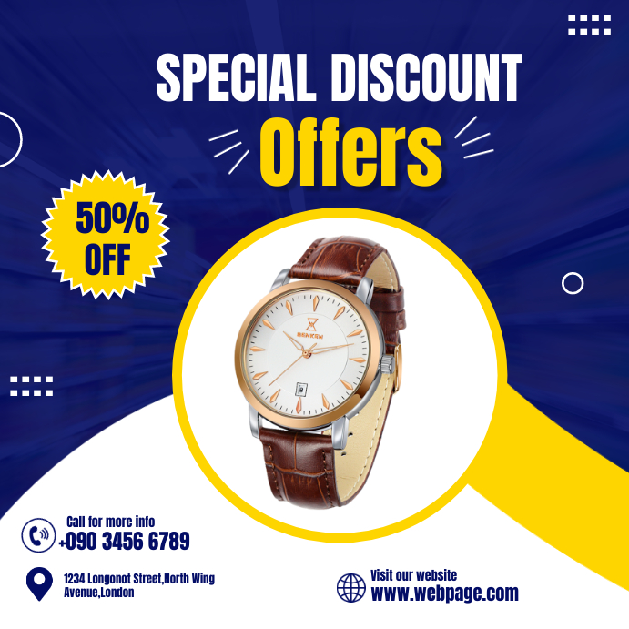 Offer Watch Copy of WATCH OFFERS FLYER | PosterMyWall