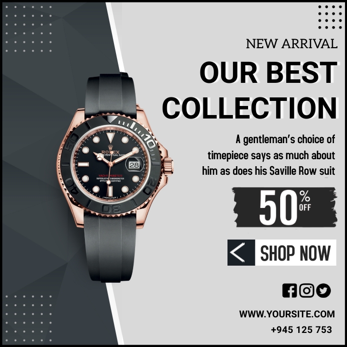 Poster. Watch Collection Poster Sa Panonood Template | PosterMyWall
