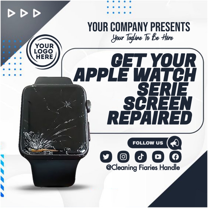 watch repair Post Instagram template